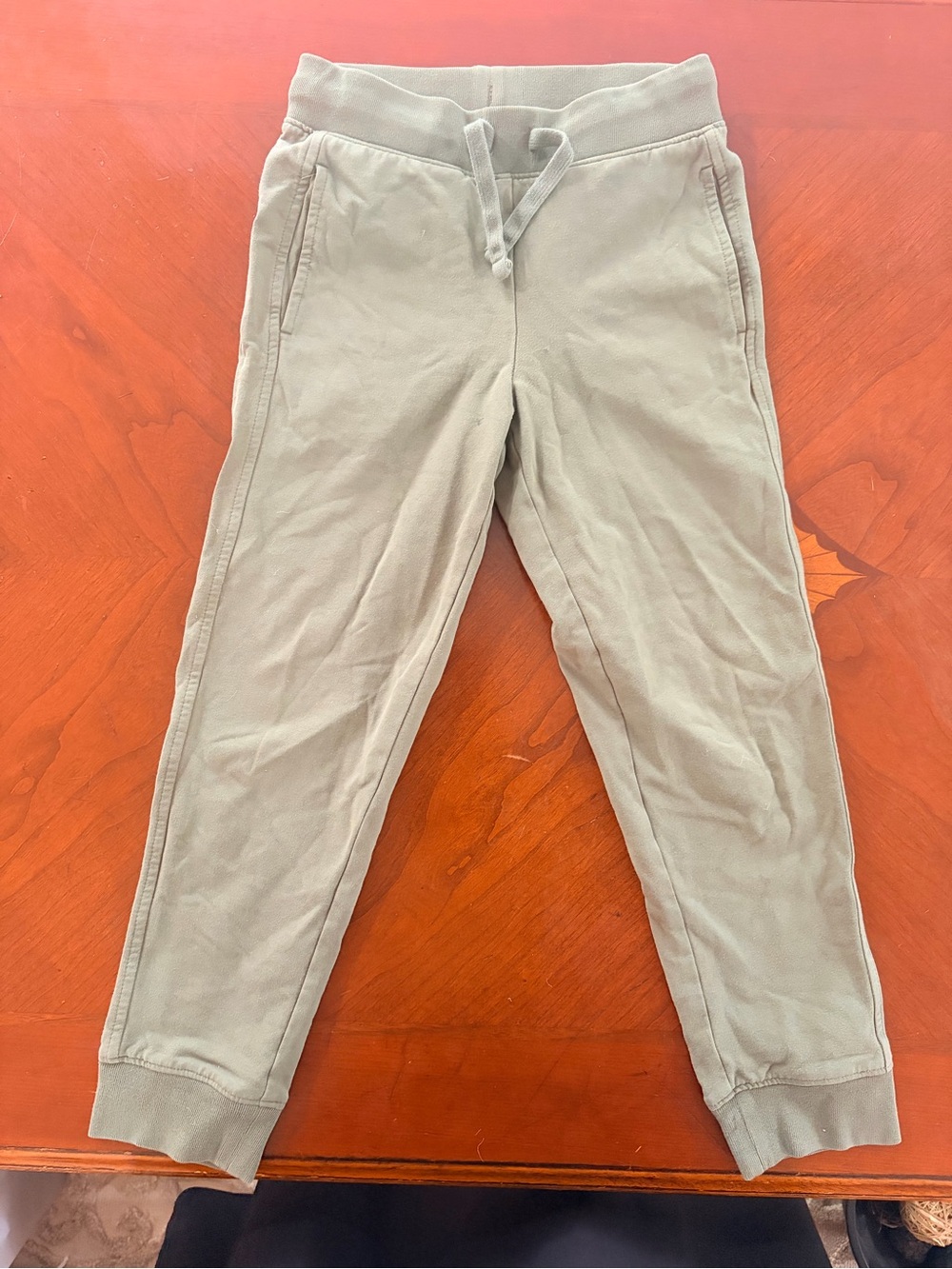 Primary Olive Green Kids Drawstring Joggers
